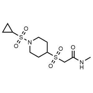 2-((1-(Cyclopropylsulfonyl)piperidin-4-yl)sulfonyl)-N-methylacetamide|CS-1139643