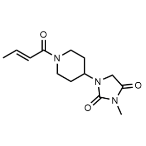 1-(1-(But-2-enoyl)piperidin-4-yl)-3-methylimidazolidine-2,4-dione|CS-1139694
