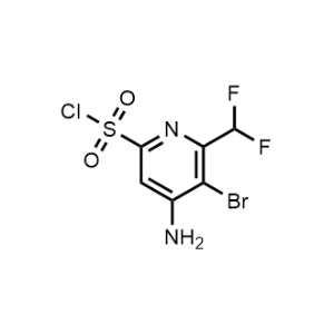4-Amino-5-bromo-6-(difluoromethyl)pyridine-2-sulfonyl chloride|CS-1140042