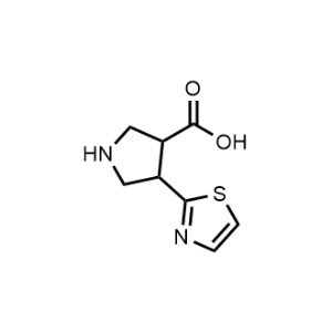 4-(Thiazol-2-yl)pyrrolidine-3-carboxylic acid|CS-1140122