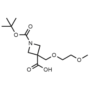 1-(Tert-butoxycarbonyl)-3-((2-methoxyethoxy)methyl)azetidine-3-carboxylic acid|CS-1140393