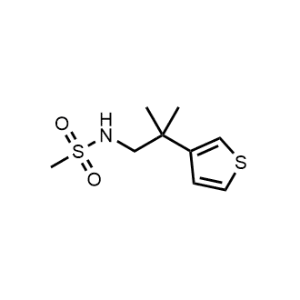 N-(2-Methyl-2-(thiophen-3-yl)propyl)methanesulfonamide|CS-1140737