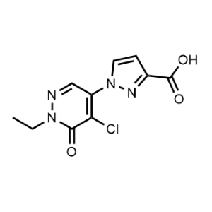 1-(5-Chloro-1-ethyl-6-oxo-1,6-dihydropyridazin-4-yl)-1H-pyrazole-3-carboxylic acid|CS-1140750