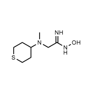 N-Hydroxy-2-(methyl(tetrahydro-2H-thiopyran-4-yl)amino)acetimidamide|CS-1140871