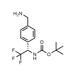 Tert-butyl (S)-(1-(4-(aminomethyl)phenyl)-2,2,2-trifluoroethyl)carbamate|CS-1141042