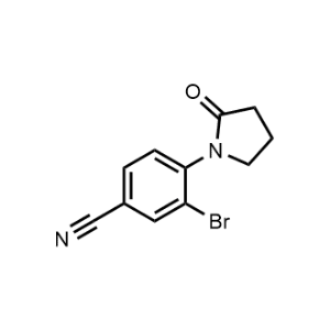 3-Bromo-4-(2-oxopyrrolidin-1-yl)benzonitrile|CS-1141235