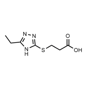 3-((5-Ethyl-4H-1,2,4-triazol-3-yl)thio)propanoic acid|CS-1141335