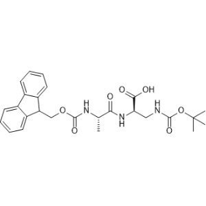 (R)-2-((S)-2-((((9H-Fluoren-9-yl)methoxy)carbonyl)amino)propanamido)-3-((tert-butoxycarbonyl)amino)propanoic acid|CS-1141390