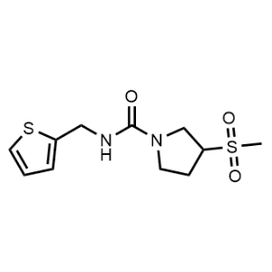 3-(Methylsulfonyl)-N-(thiophen-2-ylmethyl)pyrrolidine-1-carboxamide|CS-1141532