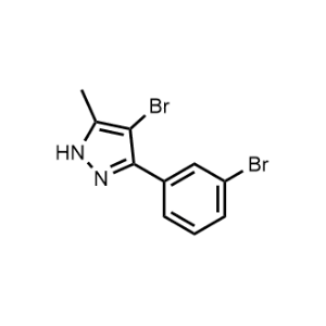 4-Bromo-3-(3-bromophenyl)-5-methyl-1H-pyrazole|CS-1141614