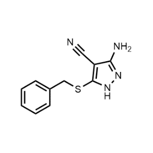 3-Amino-5-(benzylthio)-1H-pyrazole-4-carbonitrile|CS-1141696