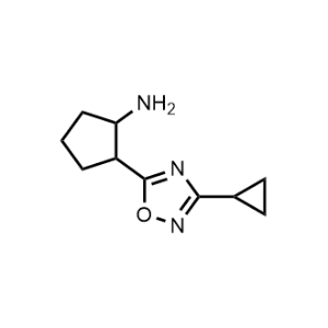 2-(3-Cyclopropyl-1,2,4-oxadiazol-5-yl)cyclopentan-1-amine|CS-1141812