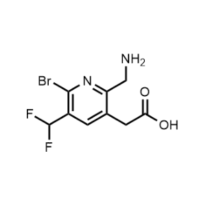 2-(2-(Aminomethyl)-6-bromo-5-(difluoromethyl)pyridin-3-yl)acetic acid|CS-1141869
