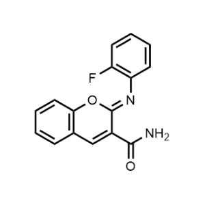2-((2-Fluorophenyl)imino)-2H-chromene-3-carboxamide|CS-1142094