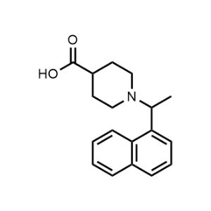 1-(1-(Naphthalen-1-yl)ethyl)piperidine-4-carboxylic acid|CS-1142251