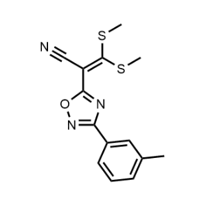 3,3-Bis(methylthio)-2-(3-(m-tolyl)-1,2,4-oxadiazol-5-yl)acrylonitrile|CS-1142265