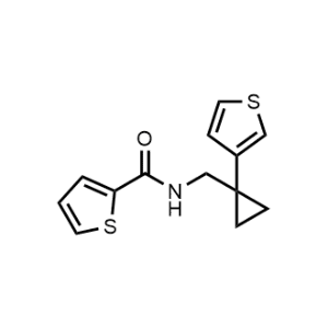 N-((1-(Thiophen-3-yl)cyclopropyl)methyl)thiophene-2-carboxamide|CS-1142481
