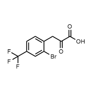 3-(2-Bromo-4-(trifluoromethyl)phenyl)-2-oxopropanoic acid|CS-1142482