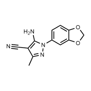 5-Amino-1-(benzo[d][1,3]dioxol-5-yl)-3-methyl-1H-pyrazole-4-carbonitrile|CS-1142485