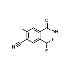 4-Cyano-2-(difluoromethyl)-5-iodobenzoic acid|CS-1142629