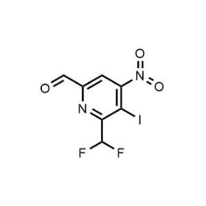 6-(Difluoromethyl)-5-iodo-4-nitropicolinaldehyde|CS-1142698