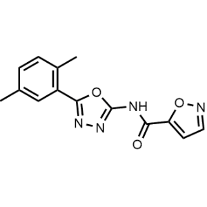 N-(5-(2,5-Dimethylphenyl)-1,3,4-oxadiazol-2-yl)isoxazole-5-carboxamide|CS-1142848