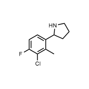 2-(3-Chloro-4-fluoro-2-methylphenyl)pyrrolidine|CS-1142893