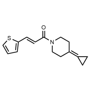 1-(4-Cyclopropylidenepiperidin-1-yl)-3-(thiophen-2-yl)prop-2-en-1-one|CS-1142958