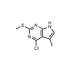 4-Chloro-5-methyl-2-(methylthio)-7H-pyrrolo[2,3-d]pyrimidine|CS-1143077