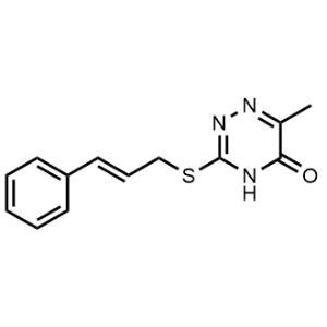 6-Methyl-3-((3-phenylallyl)thio)-1,2,4-triazin-5(4H)-one|CS-1143086