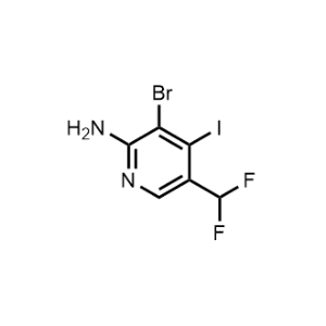 3-Bromo-5-(difluoromethyl)-4-iodopyridin-2-amine|CS-1143304