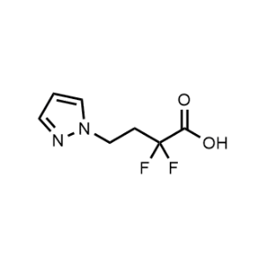 2,2-Difluoro-4-(1H-pyrazol-1-yl)butanoic acid|CS-1143698