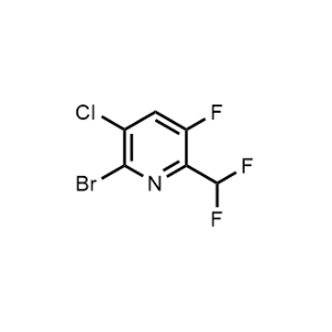 2-Bromo-3-chloro-6-(difluoromethyl)-5-fluoropyridine|CS-1143705
