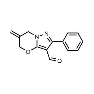 6-Methylene-2-phenyl-6,7-dihydro-5H-pyrazolo[5,1-b][1,3]oxazine-3-carbaldehyde|CS-1143844