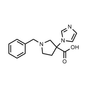 1-Benzyl-3-(1H-imidazol-1-yl)pyrrolidine-3-carboxylic acid|CS-1143971