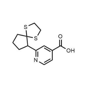 2-(1,4-Dithiaspiro[4.4]nonan-6-yl)isonicotinic acid|CS-1143983