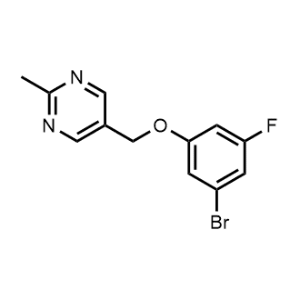 5-((3-Bromo-5-fluorophenoxy)methyl)-2-methylpyrimidine|CS-1144015