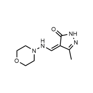 5-Methyl-4-((morpholinoamino)methylene)-2,4-dihydro-3H-pyrazol-3-one|CS-1144230
