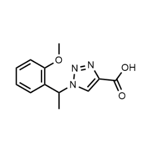 1-(1-(2-Methoxyphenyl)ethyl)-1H-1,2,3-triazole-4-carboxylic acid|CS-1144244