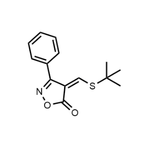 (Z)-4-((Tert-butylthio)methylene)-3-phenylisoxazol-5(4H)-one|CS-1144496