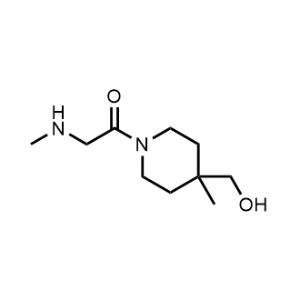 1-(4-(Hydroxymethyl)-4-methylpiperidin-1-yl)-2-(methylamino)ethan-1-one|CS-1144561
