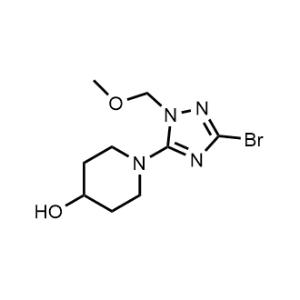 1-(3-Bromo-1-(methoxymethyl)-1H-1,2,4-triazol-5-yl)piperidin-4-ol|CS-1144571