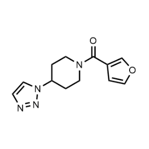 (4-(1H-1,2,3-Triazol-1-yl)piperidin-1-yl)(furan-3-yl)methanone|CS-1145173