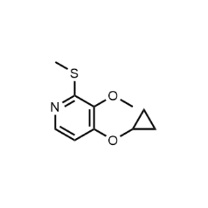 4-Cyclopropoxy-3-methoxy-2-(methylthio)pyridine|CS-1145186