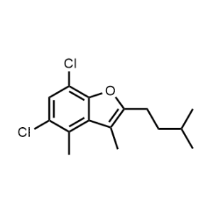 5,7-Dichloro-2-isopentyl-3,4-dimethylbenzofuran|CS-1145214