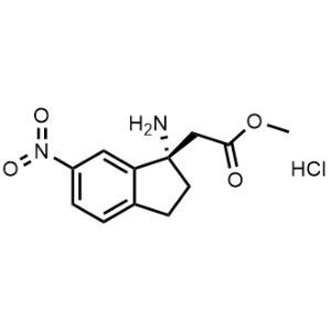 Methyl (S)-2-(1-amino-6-nitro-2,3-dihydro-1H-inden-1-yl)acetate hydrochloride|CS-1145334