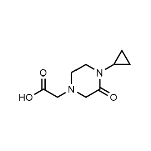 2-(4-Cyclopropyl-3-oxopiperazin-1-yl)acetic acid|CS-1145469