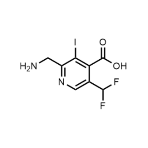 2-(Aminomethyl)-5-(difluoromethyl)-3-iodoisonicotinic acid|CS-1145780