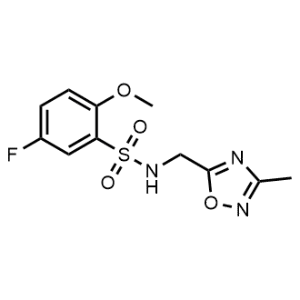 5-Fluoro-2-methoxy-N-((3-methyl-1,2,4-oxadiazol-5-yl)methyl)benzenesulfonamide|CS-1145994