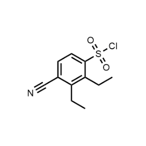 4-Cyano-2,3-diethylbenzenesulfonyl chloride|CS-1146049